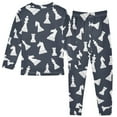 thumbnail image 2 of joogoo Chess Vintage 2 Piece Long Sleeve Tee and Pants Cotton Pajama Set 4T, 2 of 7