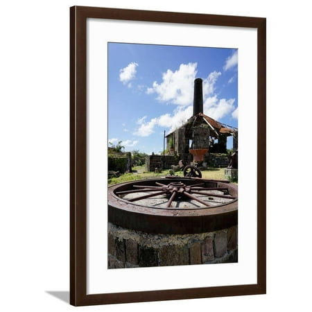 Derelict Old Sugar Mill, Nevis, St. Kitts and Nevis Framed Print Wall Art By Robert