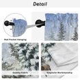 thumbnail image 5 of White Green Christmas Kitchen Curtains, Snowflake Xmas Tree Deer Winter Light Filtering Window Curtain Panels, 2Pcs Rod Pocket Window Treatments Set for RV Dining Room Study Room 42x45 Inches, 5 of 9