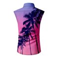 thumbnail image 4 of LTTVQM Hawaiian Shirts for Men 2026 Summer Beach Sleeveless Button Down Shirt Casual Loose Tropical Print T Shirts Basic Clothing Pink L, 4 of 5