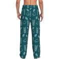 thumbnail image 3 of Xecao Tropical Pineapple Men's Straight Lounge Pajama Pants: The Ultimate in Comfortable Sleepwear, 3 of 9