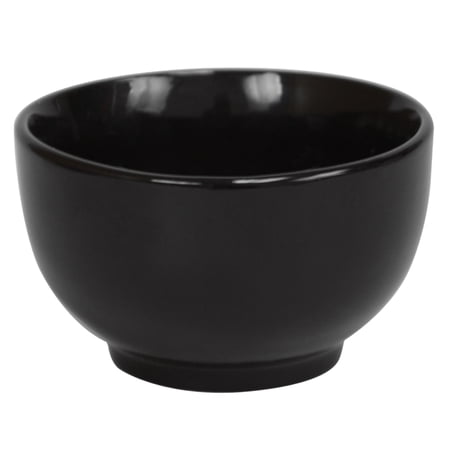 HB Microwave Safe Ceramic Cereal Bowl  Black