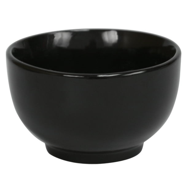 HB Microwave Safe Ceramic Cereal Bowl, Black - Walmart.com - Walmart.com