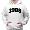 thumbnail image 2 of 1988 College Style Hoodie Sweatshirt Unisex X-Large White, 2 of 5