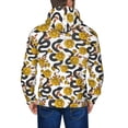 thumbnail image 5 of Zip Up Hoodies for Men - Elegant Snake Black Flower Gold Long Sleeve Comfrt Men'S Fashion Hoodies & Sweatshirts, Jackets for Men Hoodies Pullover Clothing Clothes with Pouch, 5 of 5