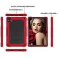 thumbnail image 2 of FIEWESEY for TCL Tab 10 5G Tablet Case,Shoulder Strap Soft Silicone&Hard Back Shockproof Kids Friendly Case for TCL Tab 10s 10.1" FHD 9081X/TCL Tab 10 5G 9183W+Screen Protector (Red/Black,1 Pcs), 2 of 6