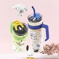 thumbnail image 4 of Botella termo de Hello Kitty, ml de 1200 Miniso Sanrio, bonito Kuromi Cinnamoroll Melody, Pajita de gran capacidad, acero inoxidable, 4 of 5