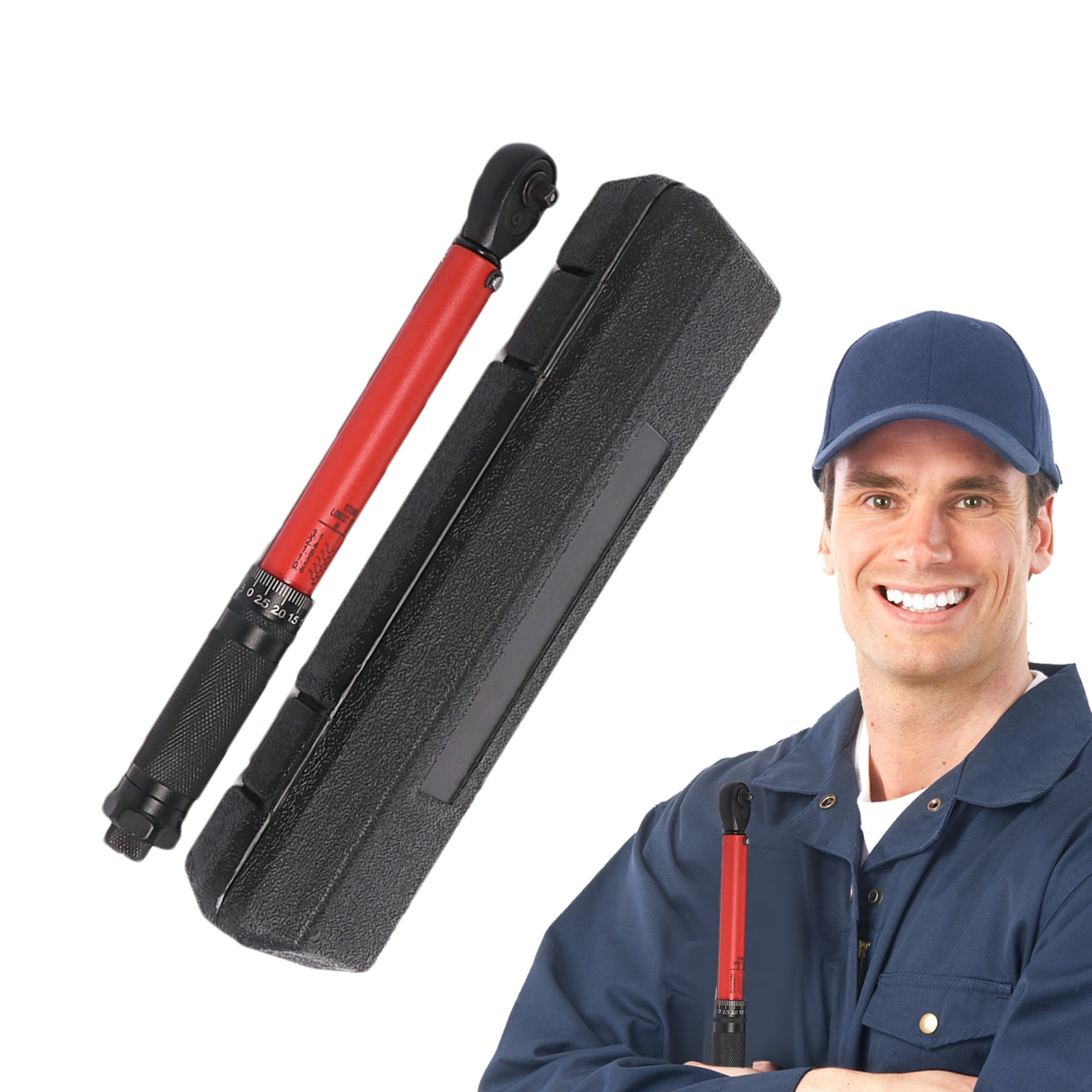 Digital Torque Wrench, 72 Teeth Electronic Adjustable Torque Wrench, Open End Torque Wrench, Torque Multiplier for Automotive Repair, Machinery