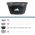 thumbnail image 2 of 150 Gallon Oval Stock Tank Insulated 5mm Neoprene Slip Sleeve Ice Water Therapy Ice Bath Cold Water Cover 150 Gallon Oval Stock Tank Waterproof Tough Keeps Insulated, 2 of 5