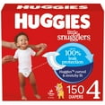 thumbnail image 1 of Pañales HUGGIES Little Snugglers, tamaño 4, 22 a 37 libras x 150, 1 of 9