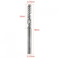thumbnail image 4 of Tungsten Carbide End Mills, 10PCS 1 8 Inch Single Flute CNC Router Bits for Wood Acrylic PVC MDF Cutting  Milling Cutter for CNC Machines, 4 of 7