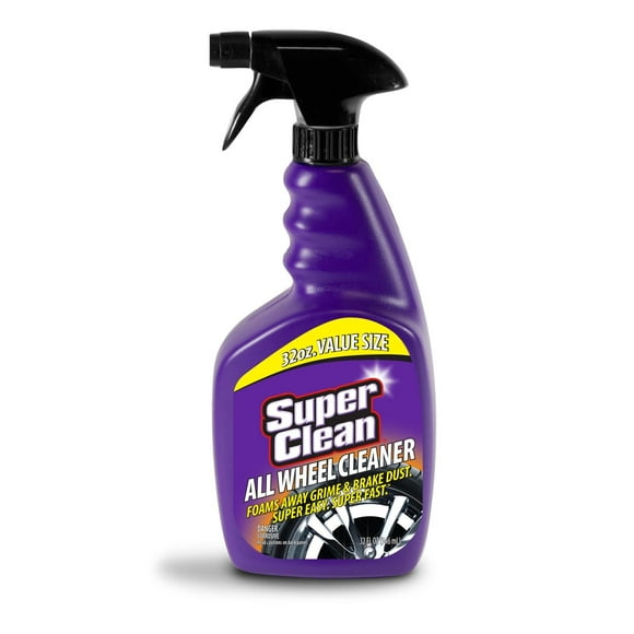 SuperClean Foaming All Wheel Cleaner Safe for All Wheels and Rims Brake Dust Cleaner Grime Eliminator