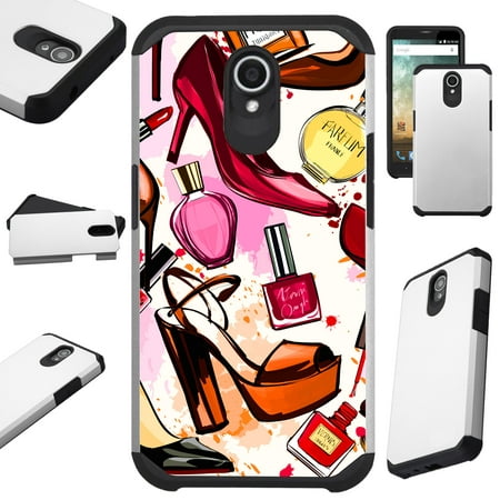 For AT&T Axia Cricket Vision (2018) Case Hybrid TPU Fusion Phone Cover (Shoes & (Best Cricket Shoes In The World)