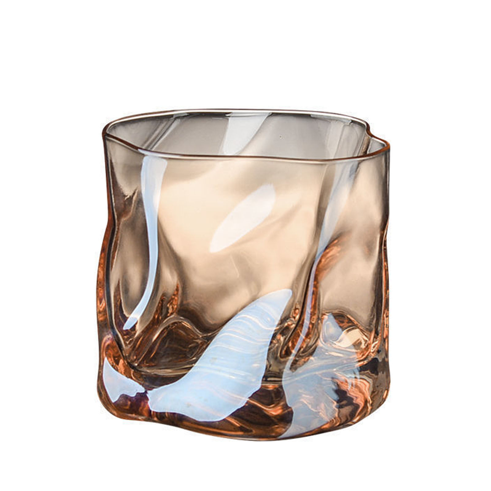 Old Fashioned Bourbon Glasses 10oz Set, Colorful Whisky Glass Sets