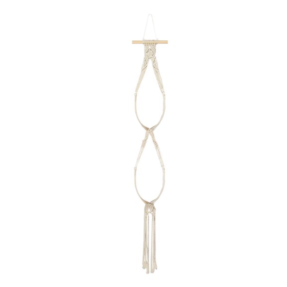 Boho Macrame Hat Hanger for Wall,Cotton Rope Woven Cap Organizer with Clips,Multi-Layer Hat Display Rack with Tassels for Bedroom Home Decor-B