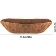 thumbnail image 3 of 2 Pack Trough Coco Liner Fiber Replacement for Planters, Half Moon Coconut Coir Planter for Window Box,Hanging Trough Planter, Garden Flower Vegetables Pot, Fence Flo (30inch), 3 of 8