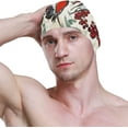 thumbnail image 3 of Wekity Swimming Cap Winter Watercolor Cardinal Unisex Adult Wekity Polyester, 3 of 4
