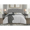 thumbnail image 1 of HMD Angela Upholstered Tufted Twin Headboard, Gray, 1 of 4