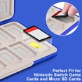 thumbnail image 2 of TSV Game Card Holder Case Fit for 24 Nintendo Switch/OLED Game Cards, 24 Micro SD Cards, Game Cartridge Storage Box, 2 of 6