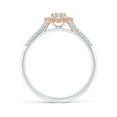 thumbnail image 2 of ANGARA Natural Diamond Two Tone Engagement Ring in 14K White & Rose Gold for Women (Size-3.1mm| Color-G| Clarity-VS2) | April Birthstone, Anniversary, Jewelry Gift for Women | Natural Diamond Ring, 2 of 9