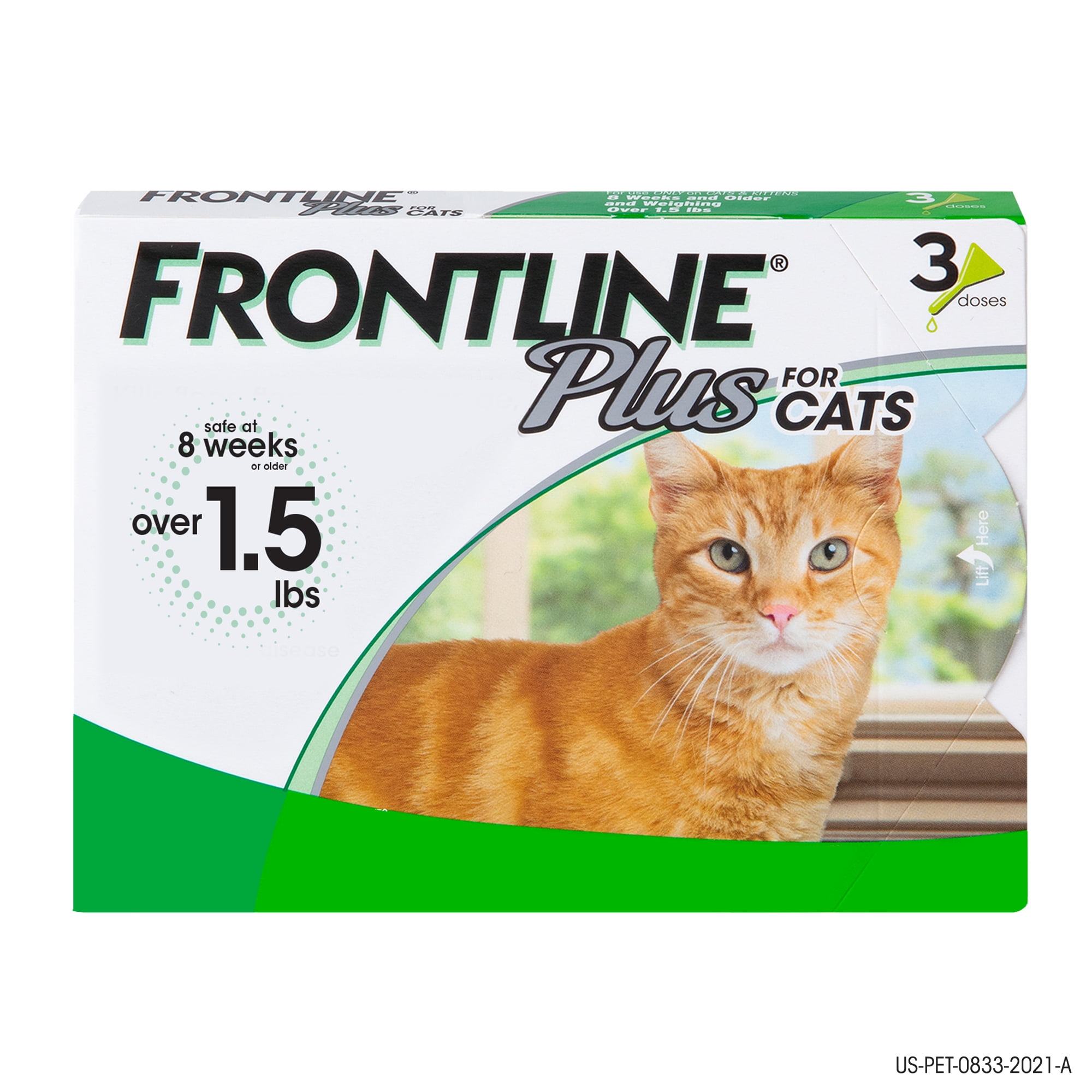 FRONTLINE® Plus For Cats and Kittens Flea and Tick Treatment, 3 CT