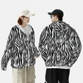 thumbnail image 4 of Lsque Zebra Pattern UPF 50+ Lightweight Sun Protection Men's Women's Long Sleeve Shirt, Hoodie Performance -Medium, 4 of 7