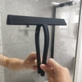 thumbnail image 2 of Escobilla de Ducha con Soporte de Ventosa - 28 cm Negro - Escobilla de Limpiacristales para Baño - Gancho para Ventana de Silicona INOX Incluido Accesorios de Ducha Equipo de Limpieza del Hogar, 2 of 5