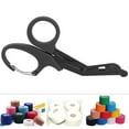 thumbnail image 1 of Fine Teeth Multifunction Stainless Steel Bandage Scissors, Doctor First Aid Emergency Tool for Emergency Treatment in the Field, 1 of 7