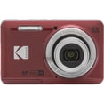 thumbnail image 2 of Kodak PIXPRO FZ55 Red 16MP Digital Camera 5X Optical Zoom 28mm Wide Angle 1080P Full HD Video 2.7" LCD Camera + 64GB Card and Reader + Case + Memory Wallet + Tripod + Cleaning Bundle, 2 of 9