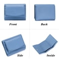 thumbnail image 4 of Card Holder Organizer Pocket Mini Wallet, Preliminary Wallet, Unisex Anti-Credit Card Fraud Folding Mini Wallet for Women (Blue), 4 of 5