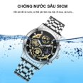 thumbnail image 2 of Montre à Quartz pour Hommes en Verre de Mode Décontractée, 2 of 9