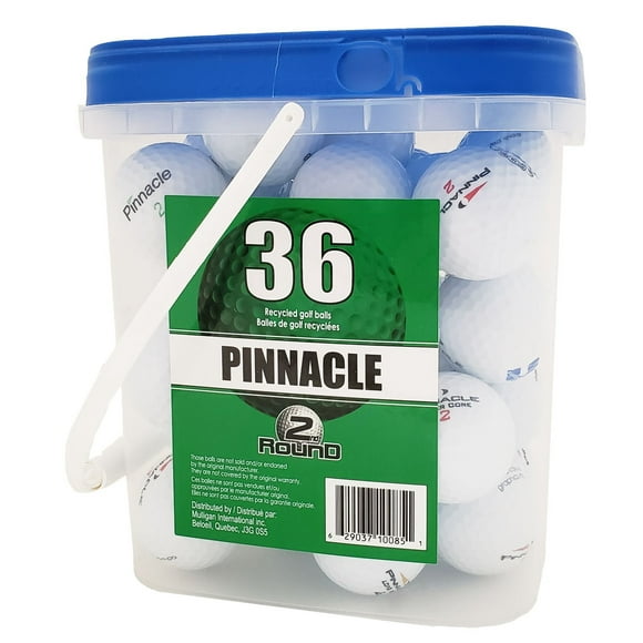 Pinnacle Golf Balls Bucket, #10085, 36 recycled golf balls