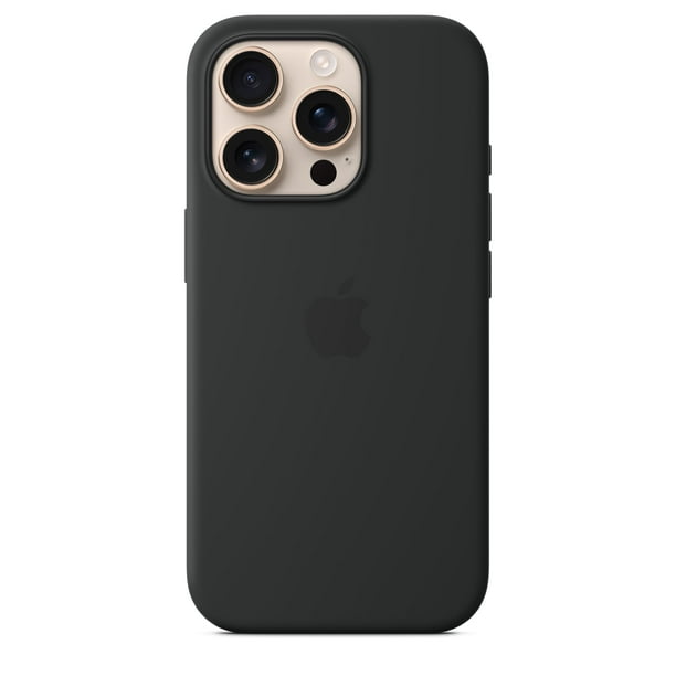 Funda para teléfono Apple iPhone 16 Pro de silicona con MagSafe Black