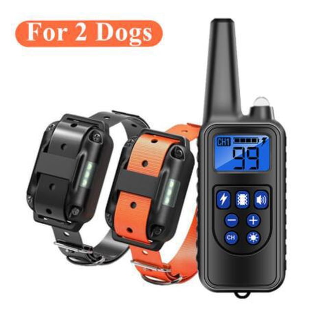 Jinsinto Dog Trainer 800m Electric Remote Dog Training Collar Waterproof Rechargeable Stop Barking Dog Training Nylon Rope