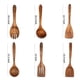 thumbnail image 2 of Juego de utensilios de cocina de madera de teca, 6 piezas para cocinar, 2 of 6