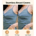 thumbnail image 4 of Large Nipple Covers for Women 2 Pairs - Reusable Nipple Pasties Silicone Size A-DD Sticky Adhesive Breast Petals, 4 of 8