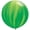 Green, variant on Burton & Burton 30" Red Orange Rainbow Balloons, Pack Of 2