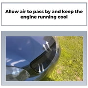 Kojem Front Bumper Upper Center Hood Grill ABS Black Badgeless Mesh Grille Upgrade for Toyota Corolla 2003 2004