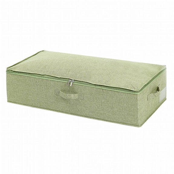 AUQ Clothes Storage,Large Capacity Design Blanket Storage,Store Large Items Storage and Organization,Coffee,95*48*17cm,Fabric