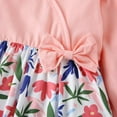 thumbnail image 4 of YEEDISON Baby Dress Children's Dress Autumn and Winter Girl's Dress Cotton Flower Print Bowknot Long Sleeve Party Girl Dress 18M-6Y, 4 of 4