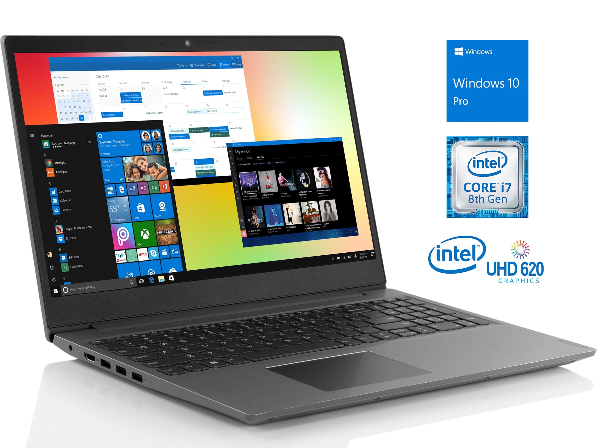 Refurbished Lenovo IdeaPad S145 Notebook, 15.6" FHD, Intel QuadCore i7