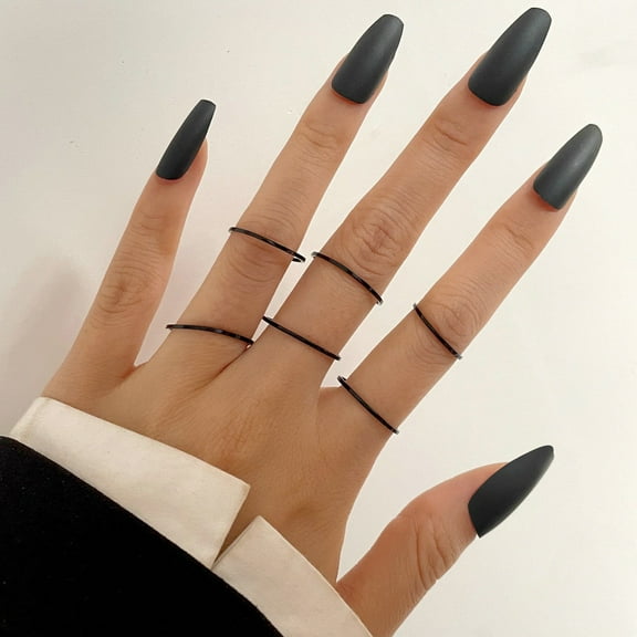 Unisex Geometric U-Shaped Ring Set: 10-Piece Alloy Electroplated Fashion Rings, Retro and Simple European Style, Perfect for Everyday Wear