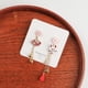 thumbnail image 4 of Pendientes asimétricos con diseño de nicho para mujer, aretes largos con borlas, diseño de animales de dibujos animados de flores a la moda, 4 of 6