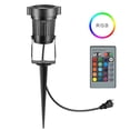 thumbnail image 1 of 6W RGB Landscape Light  Outdoor Spotlight with Stake  Waterproof LED Flood Light with Remote Control for Garden Yard Lawn 85-265V, 1 of 8