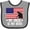 Heather and Black, variant on Inktastic Military Uncle is My Hero Us Flag Boys or Girls Baby Bib