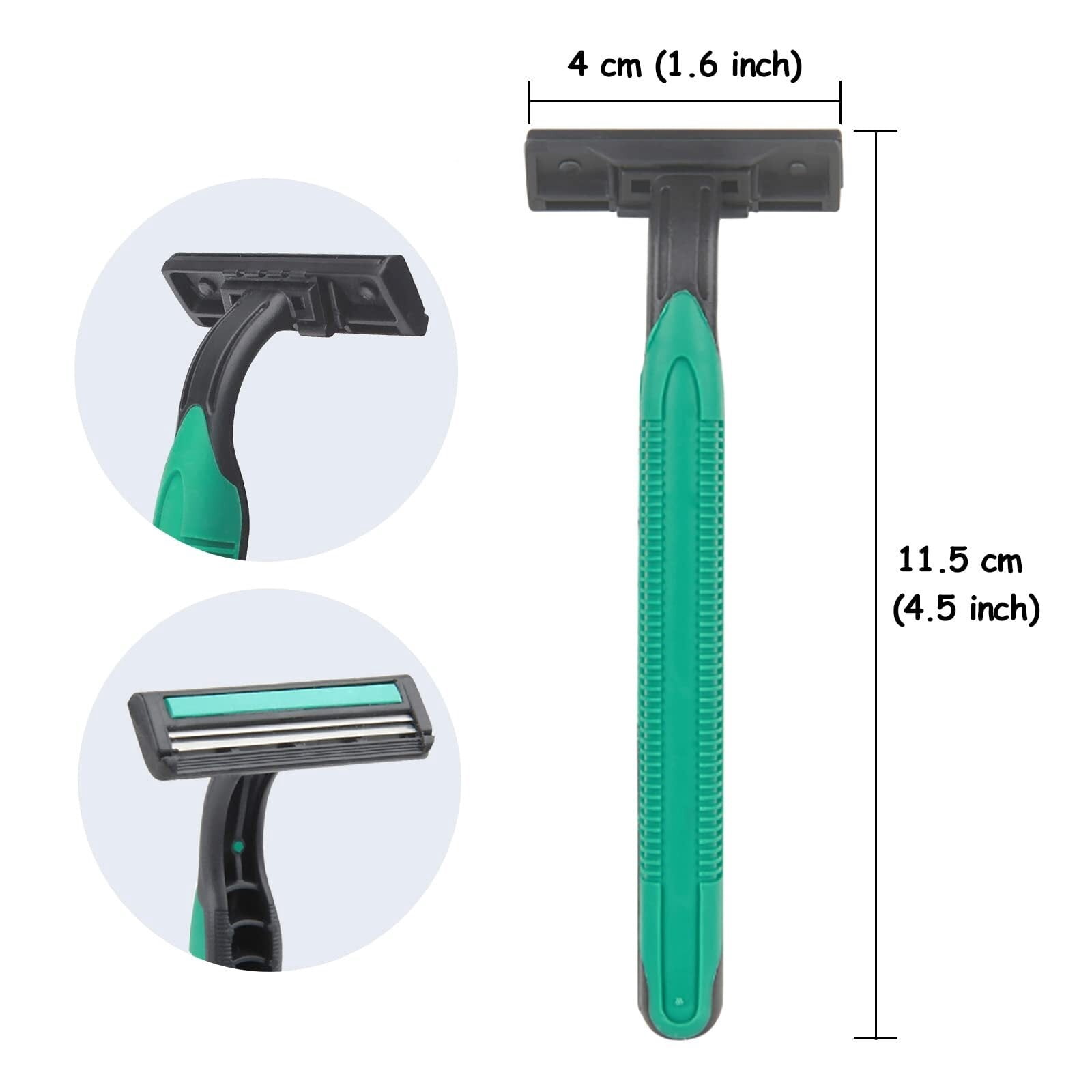 Disposable Razors Bulk, Individually Wrapped Razors for Travel, Hotel, and Homeless