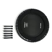 JumpSport 570 PRO Indoor Durable Lightweight 44in Fitness Trampoline, Black
