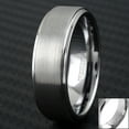 thumbnail image 6 of Tungsten Rings for Men Wedding Bands for Him Womens Wedding Bands for Her 8mm Brushed Finished Venice, 6 of 6