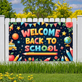 thumbnail image 6 of Decorative Design Welcome Banner Colorful Letters Globe Decoration for School Party Classroom Event Student Celebration, 6 of 9