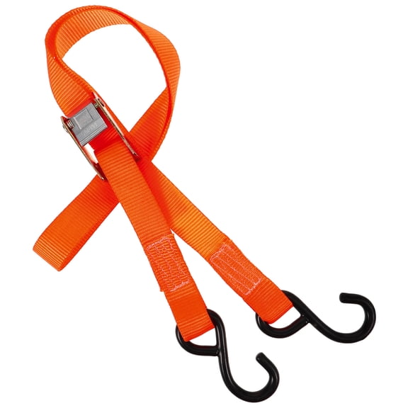 ELAYARD Motorcycle Luggage Strap with Hooks for Securing Gear Elastic Polyester Orange